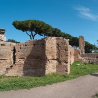 Palace of Domitian - View of brick ruins along a pathway in the Palace of Domitian