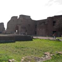 Palace of Domitian - View of brick ruins in the Palace of Domitian
