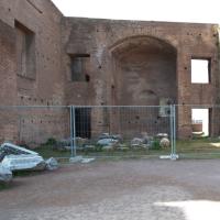Palace of Domitian - View of a brick arch room in the Palace of Domitian