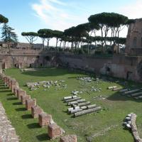 Palace of Domitian - View of column shafts in the so-called Stadium on the Palatine Hill