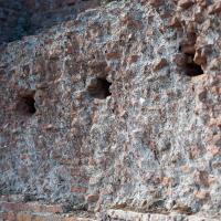 Palace of Domitian - View of a brick wall in the Palace of Domitian