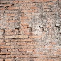 Palace of Domitian - View of a brick wall in the Palace of Domitian