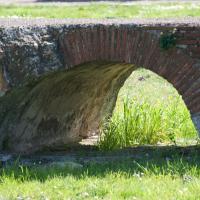 Palace of Domitian - View of a small brick arch in the Palace of Domitian