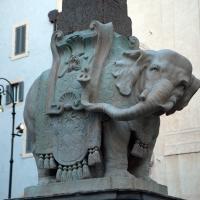 Elephant and Obelisk - Detail: View of Elephant facing west