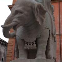 Elephant and Obelisk - Detail: Front view of Elephant 