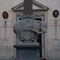 Elephant and Obelisk - Detail: Profile view of Elephant and Obelisk facing west