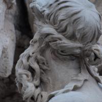 Fountain of the Four Rivers - Detail: Head of river god facing northeast
