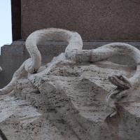 Fountain of the Four Rivers - Detail: Snake facing east