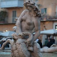 Fountain of Neptune - Detail: Nereid sculpture