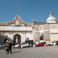 Piazza del Popolo - View from center of the piazza facing southwest