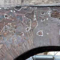 Portico of Octavia - View of traces of fresco on the facade of the Portico of Octavia
