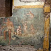 Case Romane del Celio - Detail of Erotes in the painting of the so-called Nymphaeum