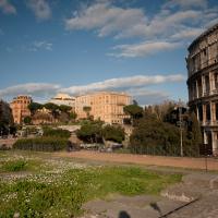 Temple of Venus and Rome - View to the northeast from the Temple of Venus and Rome