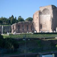 Temple of Venus and Rome - View of the apse of the Temple of Venus and Rome from the Colosseum