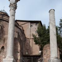 Temple of Romulus - View of the columns to the right of the Temple of Romulus