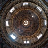 Sant'Agnese in Agone - Interior: Detail of dome fresco 