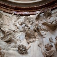 Sant'Agnese in Agone - Interior: Detail of  altar relief sculpture 