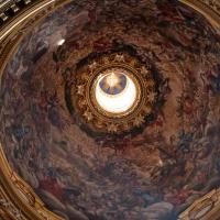 Sant'Agnese in Agone - Interior: Detail of dome fresco 