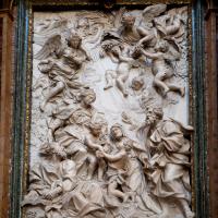 Sant'Agnese in Agone - Interior: Detail of main altar relief sculpture
