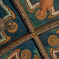 Sancta Sanctorum - View of painting and vaulting in the Sancta Sanctorum with the Four Evangelists