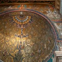 Basilica of San Clemente - Interior: Detail of apse mosaic