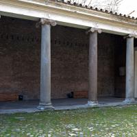 Basilica of San Clemente - Exterior: Detail of colonnade