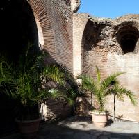 Santa Constanza - Exterior: Detail east portico ruin  looking southeast