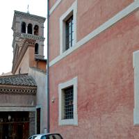 San Giorgio in Velabro - Exterior: View looking toward the facade facing west