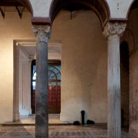 Santa Maria in Cosmedin - View of columns in the colonnade of Santa Maria in Cosmedin