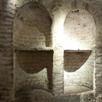 Santa Maria in Cosmedin - View of niches in the subterranean crypt of Santa Maria in Cosmedin