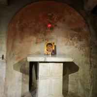 Santa Maria in Cosmedin - View of an icon in the subterranean crypt of Santa Maria in Cosmedin