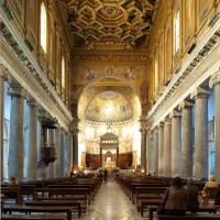 Santa Maria in Trastevere - View of the nave of Santa Maria in Trastevere