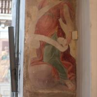 Santa Prassede - View of an painting with an inscription in Santa Prassede