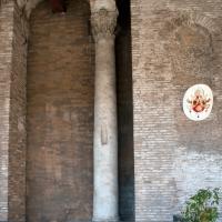 Santi Giovanni e Paolo - View of a column in the atrium of Santi Giovanni e Paolo