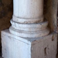 Santi Giovanni e Paolo - View of a column base in the atrium of Santi Giovanni e Paolo
