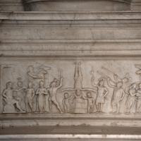 Tempietto - View of a frieze depicting the crucifixion of Saint Peter in the Tempietto