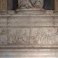 Tempietto - View of a frieze depicting the crucifixion of Saint Peter in the Tempietto