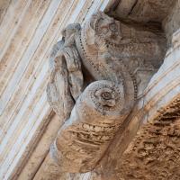 Arch of Titus - Detail: View of the carved ornament over the center of the western face of the Arch of Titus