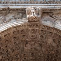 Arch of Titus - View of the East Face and the coffering on the underside of the Arch of Titus