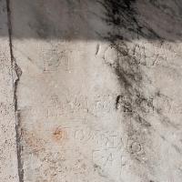 Arch of Titus - Detail: View of Graffiti on the Arch of Titus