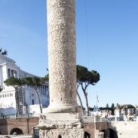 Trajan's Column - View of the Base of Trajan's Column looking West