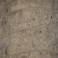 Trajan's Column - View of the northern face of Trajan's Column
Scenes LXVI (Trajan receiving an envoy) and LXXII (final major battle of the First Dacian War)