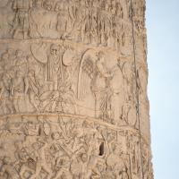 Trajan's Column - Detail of relief carvings on Trajan's Column
Scene LXXVIII (Winged Victory and trophy)