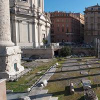 Trajan's Forum - View of the space in between the Basilica Ulpia and Trajan's Column looking east