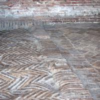 Trajan's Market - Interior: View of opus spicatum flooring in Trajan's Market