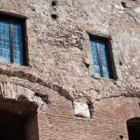 Trajan's Market - Exterior: View of Windows and an Arch in Trajan's Market from the via Biberatica