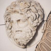 Attic of the Forum of Augustus - Reconstruction: Head of Zeus Ammon