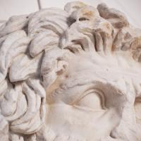 Head of Zeus Ammon - Detail: View of Sculpture Installation