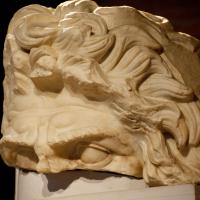 Head of Zeus Ammon - View of Sculpture Fragment