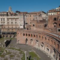 Trajan's Market - Exterior: View of Trajan's Market from the Belvedere Terrace